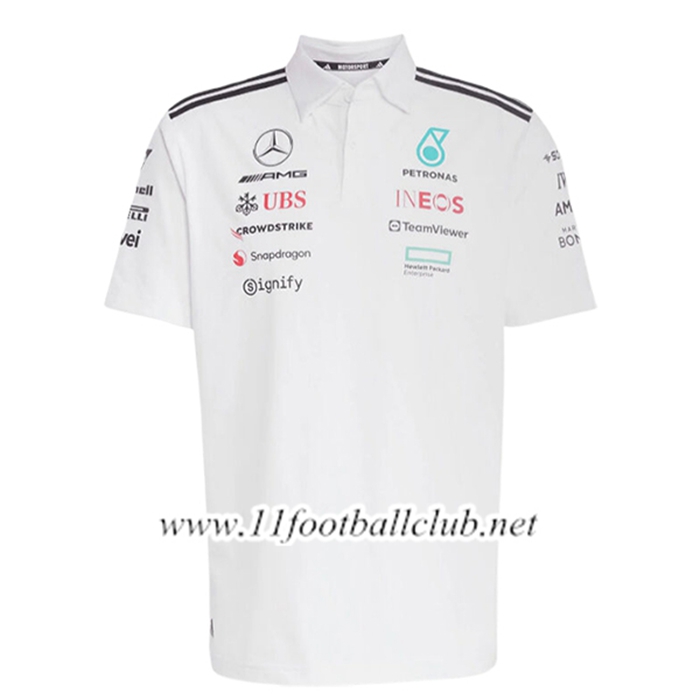 Polo Mercedes Benz F1 Team Blanc 2025