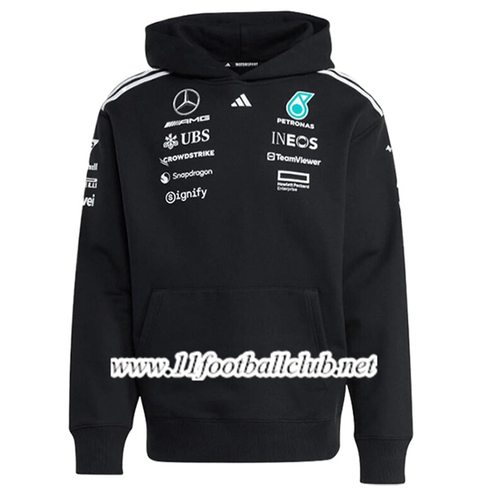 Sweatshirt Capuche RedBull Racing F1 Team Noir 2025
