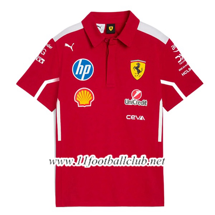 Polo Scuderia Ferrari F1 Team Rouge 2025