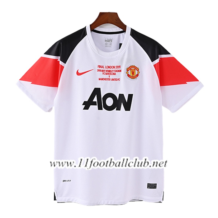 Maillot de Foot Manchester United Retro Exterieur 2011/2012