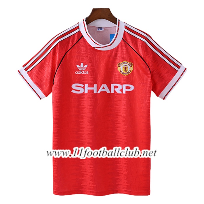 Maillot de Foot Manchester United Retro Domicile 1991/1992