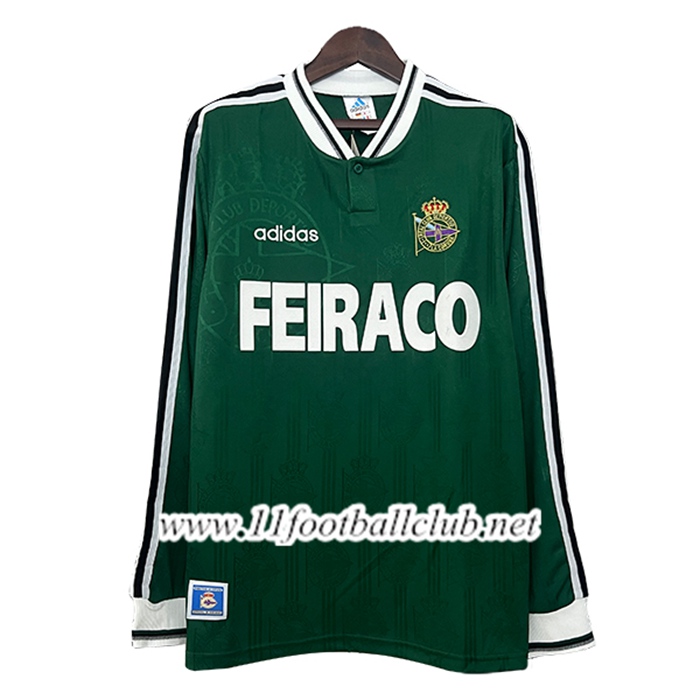 Maillot de Foot Deportivo La Coruna Retro Manches Longues 1999/2000