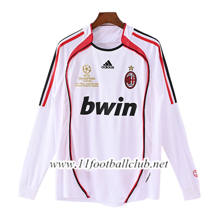 Maillot de Foot Milan AC Retro Exterieur Manches Longues 2006/2007