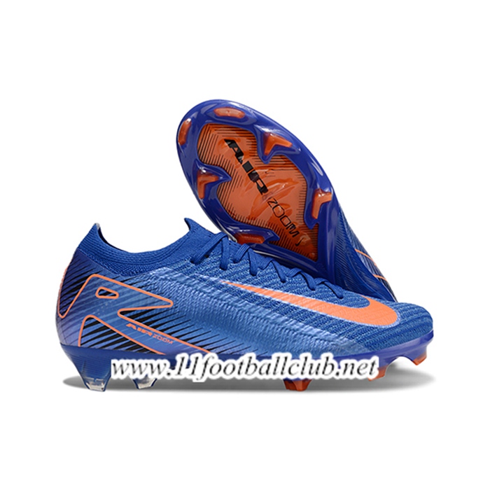 Nike Chaussures de Foot AIR Zoom Mercurial Vapor 16 Elite XXV FG Bleu/Orange