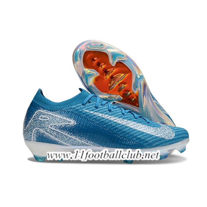 Nike Chaussures de Foot AIR Zoom Mercurial Vapor 16 Elite XXV FG Bleu/Blanc