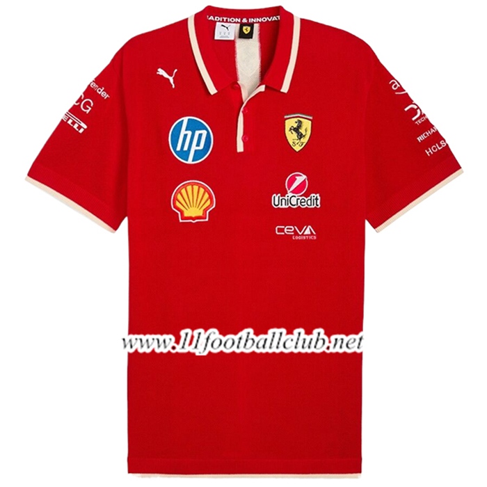 Polo Scuderia Ferrari F1 Team Rouge 2025 -03