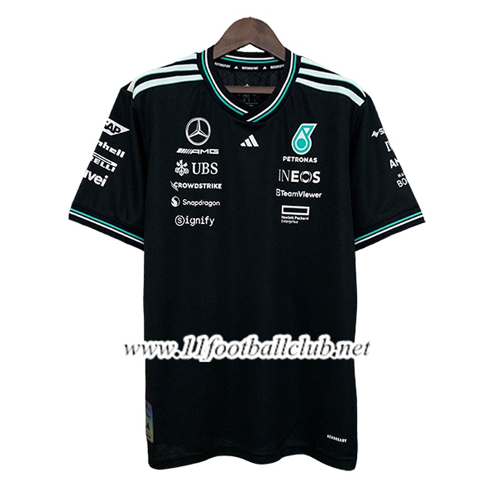T-Shirt Mercedes Benz F1 Team Noir/Vert 2025
