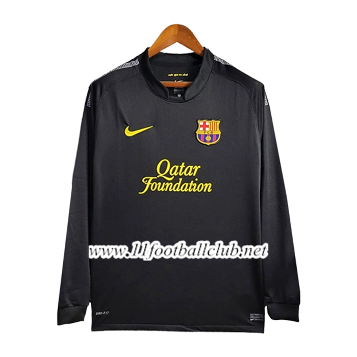 Maillot de Foot FC Barcelone Retro Exterieur Manches Longues 2011/2012