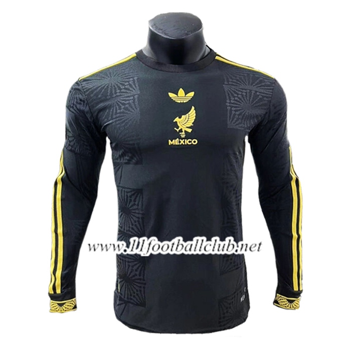 Maillot Equipe Foot Mexique Gold Cup Edition Manches Longues Noir 2025/2026