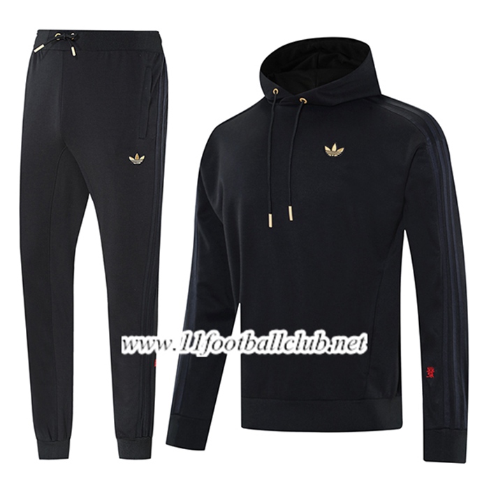 Ensemble Survetement Veste A Capuche Adidas Noir 2025/2026