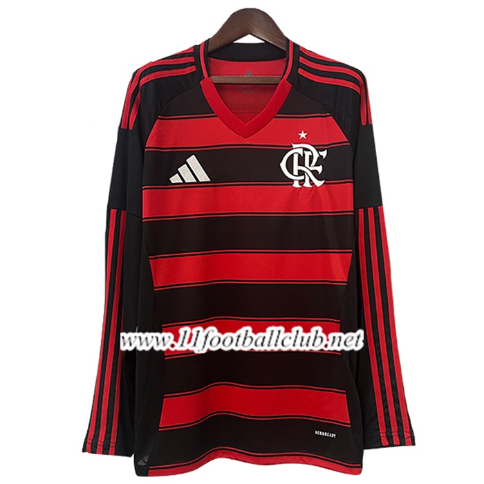 Nouveau Maillot de Foot Flamengo Domicile Manches Longues 2025/2026