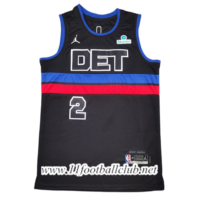 Maillot Detroit Pistons (CUNNINGHAM #2) 2025/26 Noir
