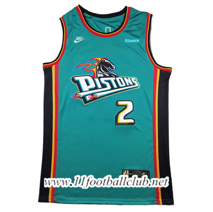 Maillot Detroit Pistons (CUNNINGHAM #2) 2025/26 Vert/Noir