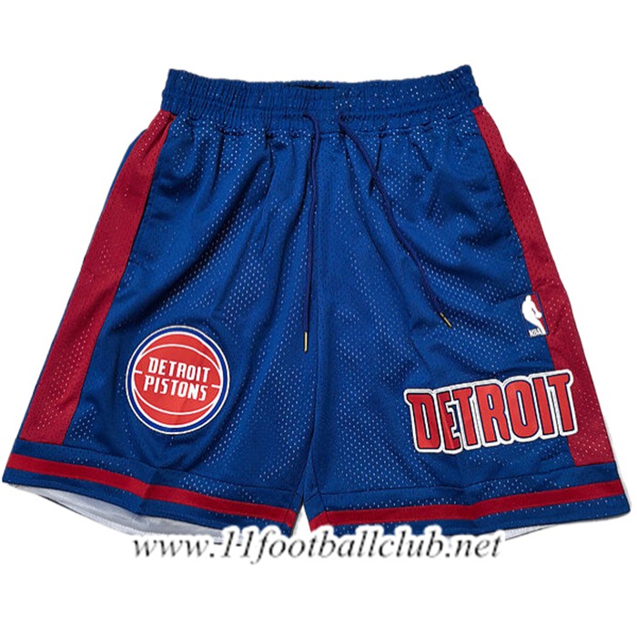 Shorts NBA Detroit Pistons 2025/26 Bleu/Rouge