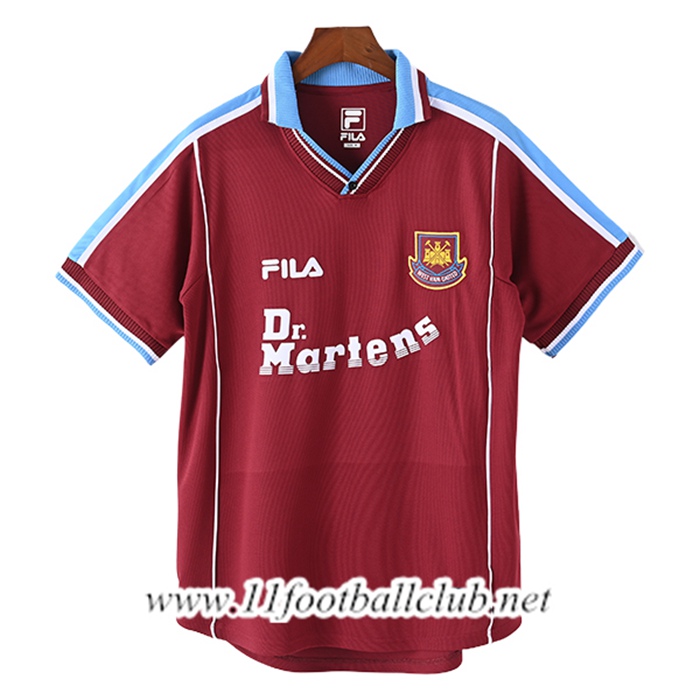 Maillot de Foot West Ham Retro Domicile 1999/2001
