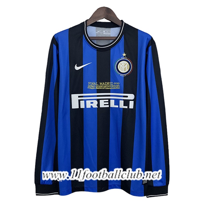 Maillot de Foot Inter Milan Retro Domicile Manches Longues 2009/2010