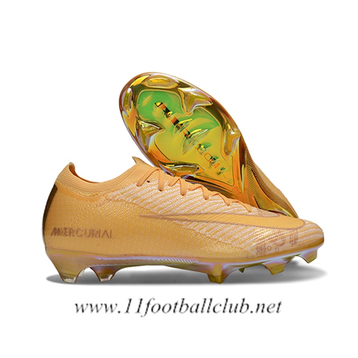 Nike Chaussures de Foot AIR Zoom Mercurial Vapor 16 Elite XXV FG Jaune
