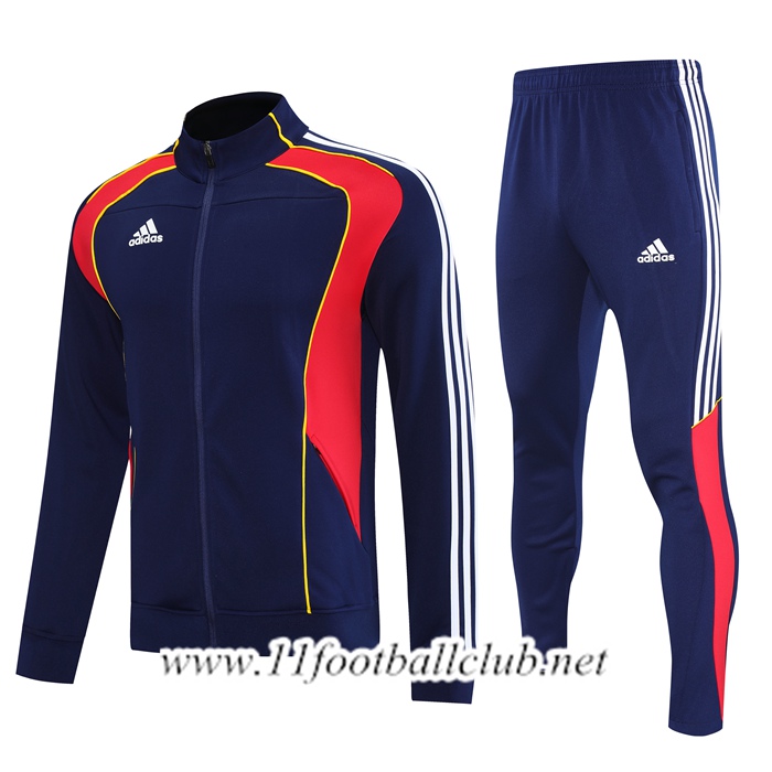 Ensemble Survetement de Foot Veste Adidas Bleu Royal 2025/2026