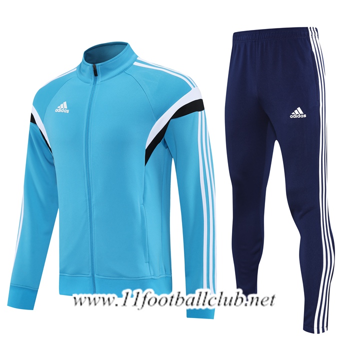 Ensemble Survetement de Foot Veste Adidas Bleu 2025/2026 -02