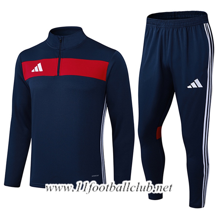 Ensemble Survetement de Foot Adidas Bleu/Rouge 2025/2026