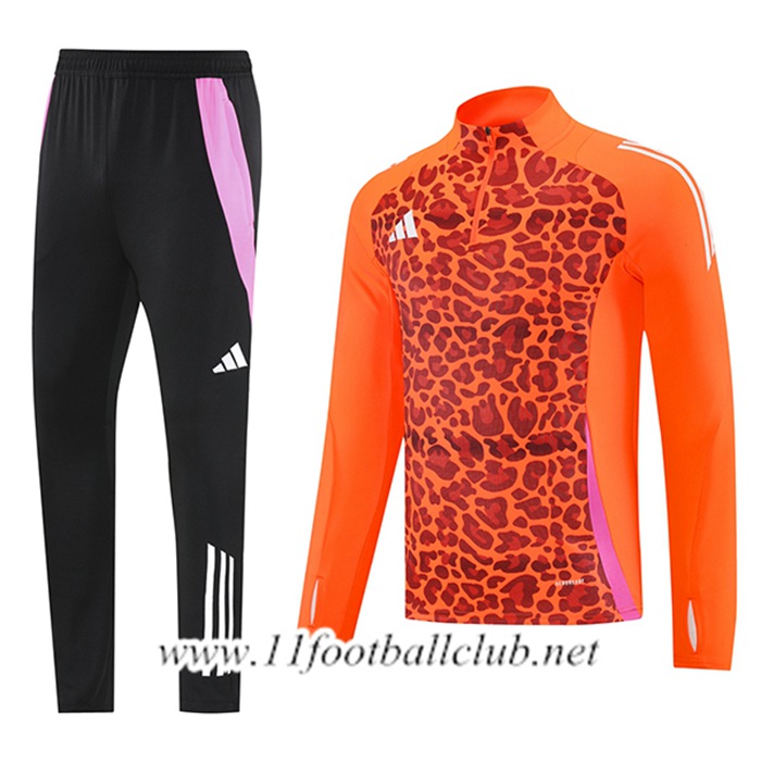 Ensemble Survetement de Foot Adidas Orange/Brun/Rose 2025/2026