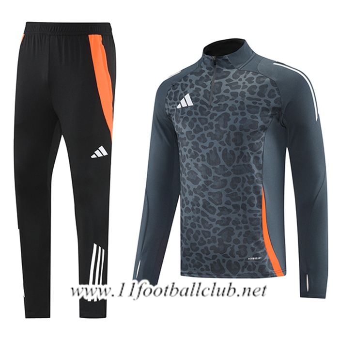 Ensemble Survetement de Foot Adidas Gris/Orange 2025/2026