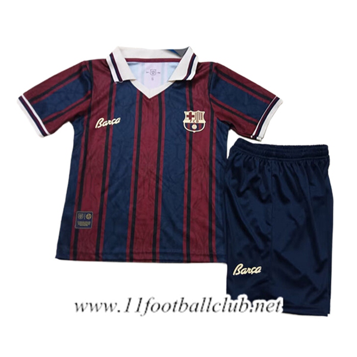 Maillot de Foot Barcelone Enfant Rouge/Bleu 2025/2026