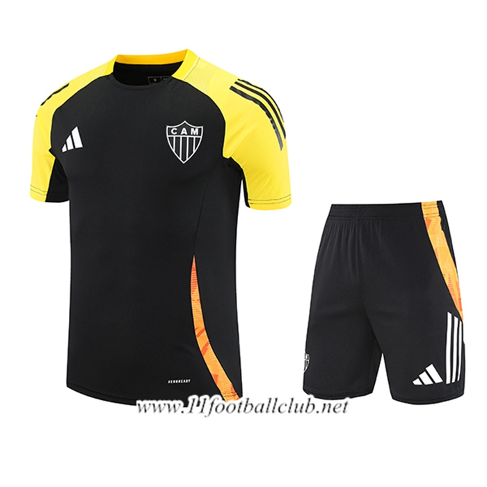 Ensemble Training T-Shirts Atletico Mineiro Noir/Jaune/Orange 2025/2026