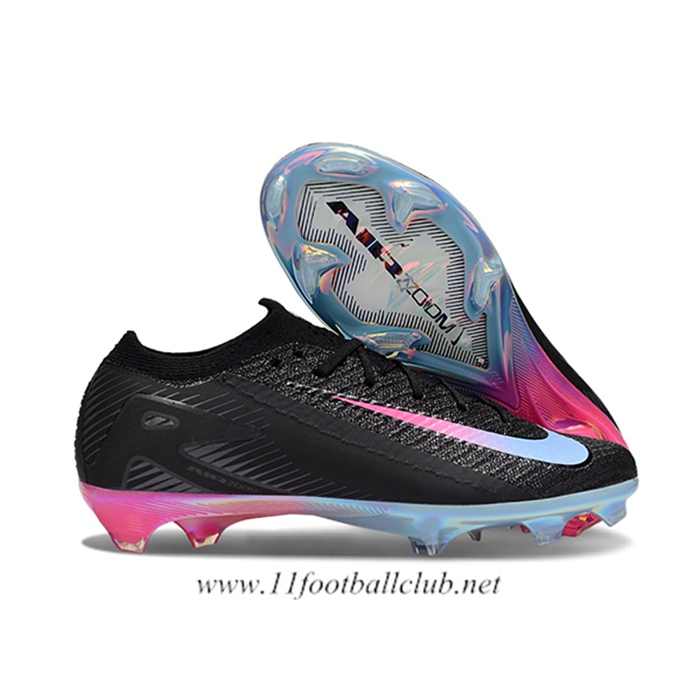 Nike Chaussures de Foot AIR Zoom Mercurial Vapor 16 Elite XXV FG Noir/Rose/Bleu
