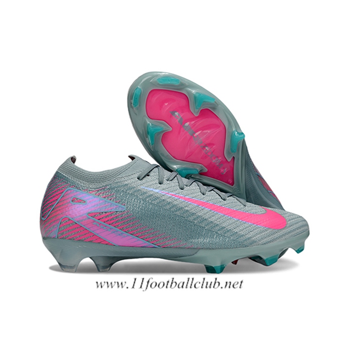 Nike Chaussures de Foot AIR Zoom Mercurial Vapor 16 Elite XXV FG Gris/Rose