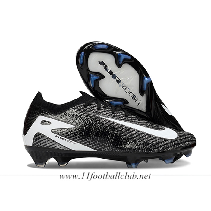 Nike Chaussures de Foot AIR Zoom Mercurial Vapor 16 Elite XXV FG Noir/Blanc