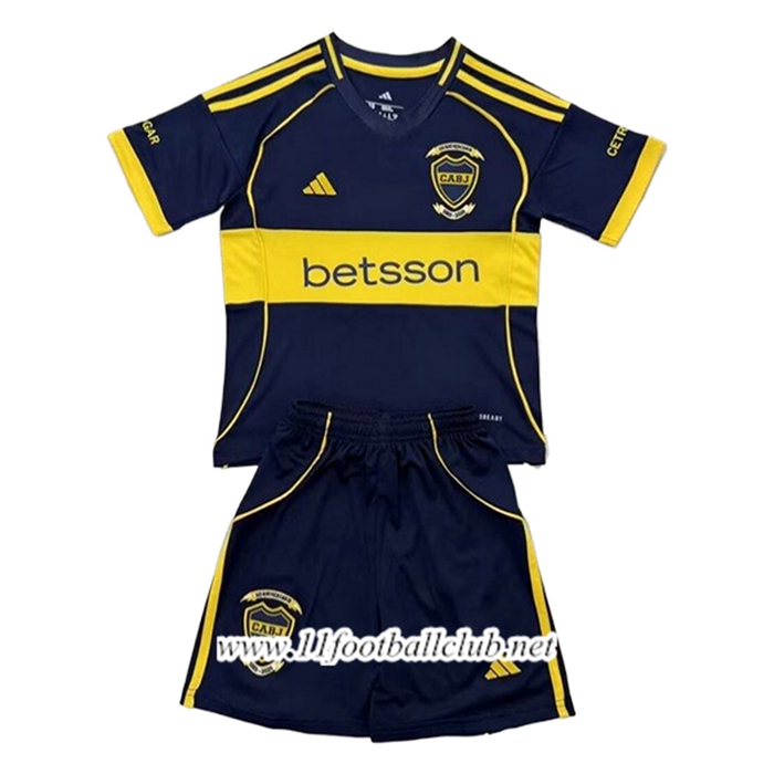 Nouveau Maillot de Foot Boca Juniors Enfant Domicile 2025/2026