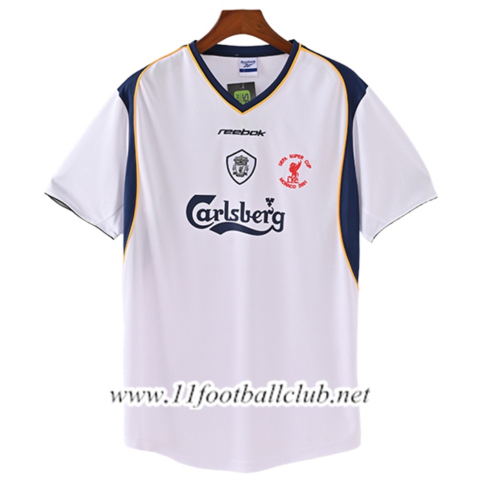 Maillot de Foot FC Liverpool Retro Exterieur 2001/2002