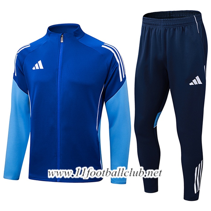 Ensemble Veste Survetement de Foot Foot Adidas Bleu 2025/2026