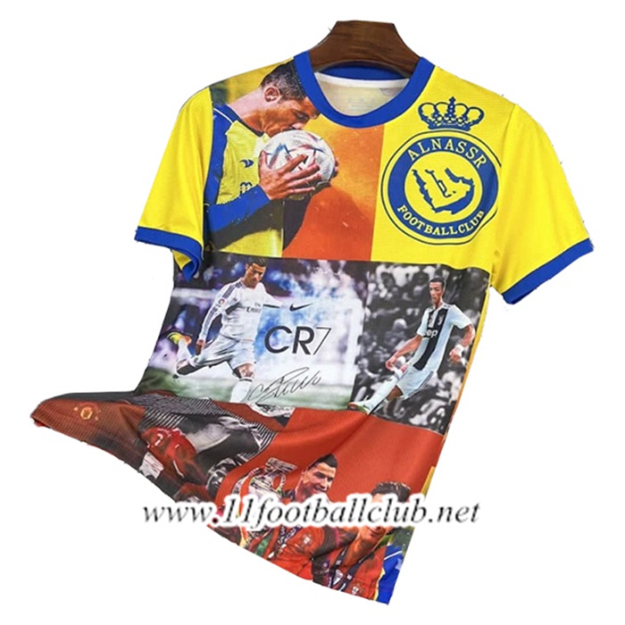 Maillot de Foot Al-Nassr Ronaldo Commemorative Edition Jaune 2025/2026