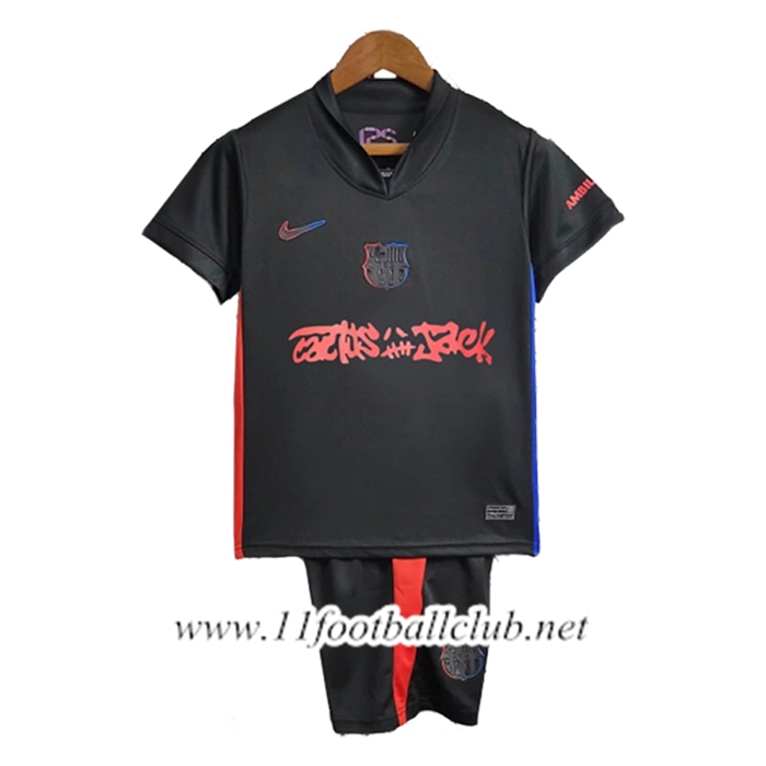 Maillot de Foot Barcelone Enfant x Travis Scott Exterieur 2024/2025