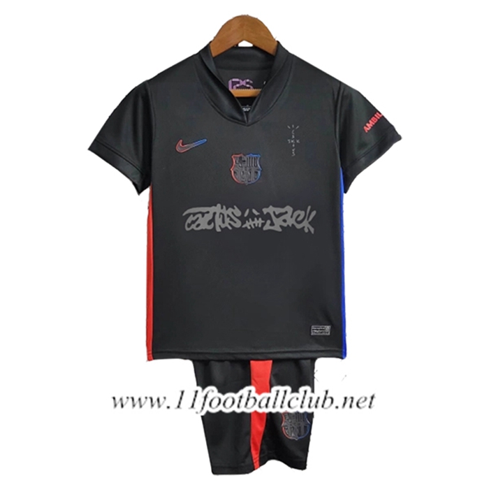Maillot de Foot Barcelone Enfant x Travis Scott Exterieur 2024/2025