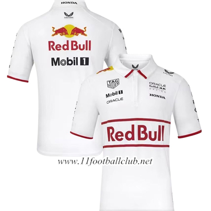 Polo RedBull Racing F1 Team Blanc/Rouge 2025