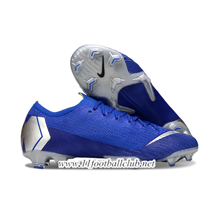 Nike Chaussures de Foot Mercurial Vapor XII Elite FG Bleu/Gris