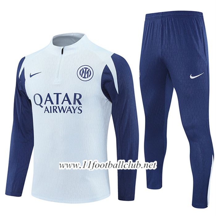 Ensemble Survetement de Foot Inter Milan Gris/Bleu 2025/2026