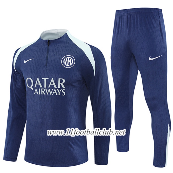 Ensemble Survetement de Foot Inter Milan Bleu/Gris 2025/2026