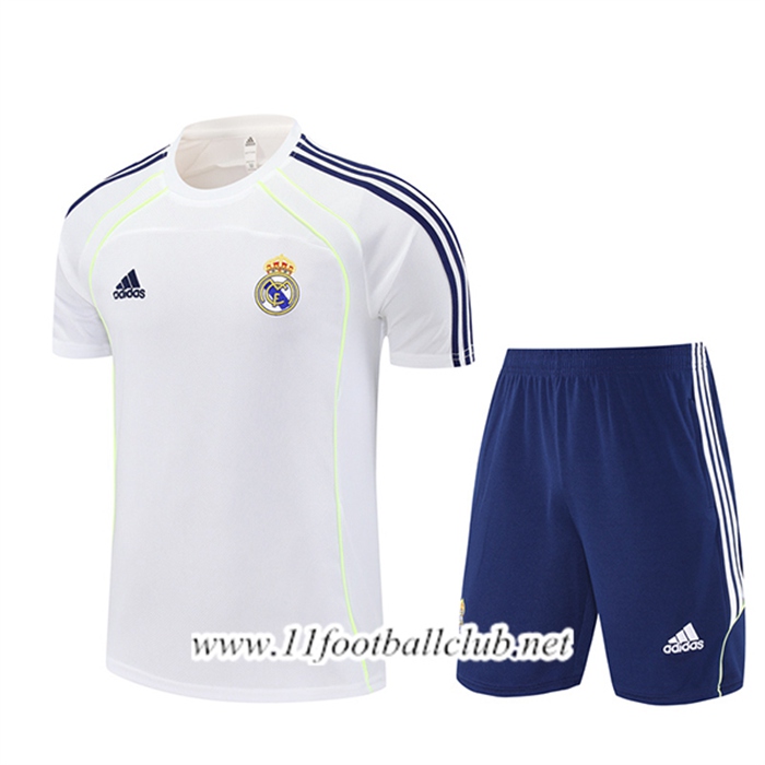 Ensemble Training T-Shirts Real Madrid Blanc/Bleu 2025/2026