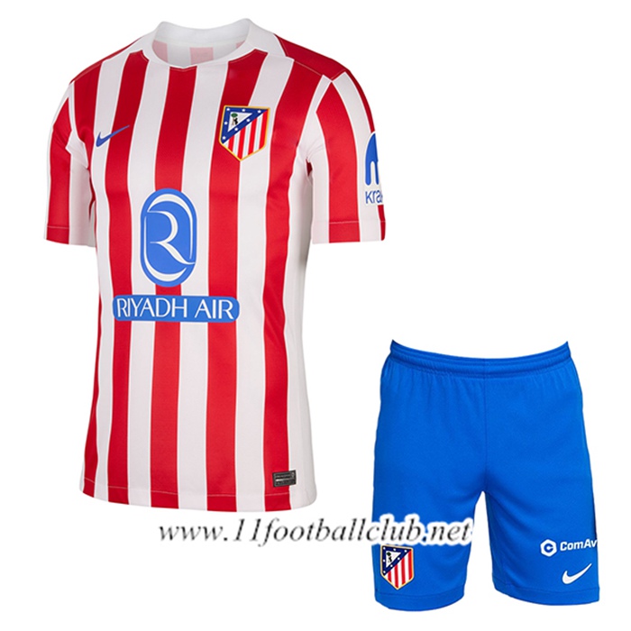Nouveau Maillot de Foot Atletico Madrid Enfant Domicile 2025/2026