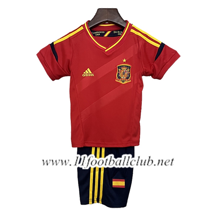 Maillot de Foot Espagne Retro Enfant Domicile 2012