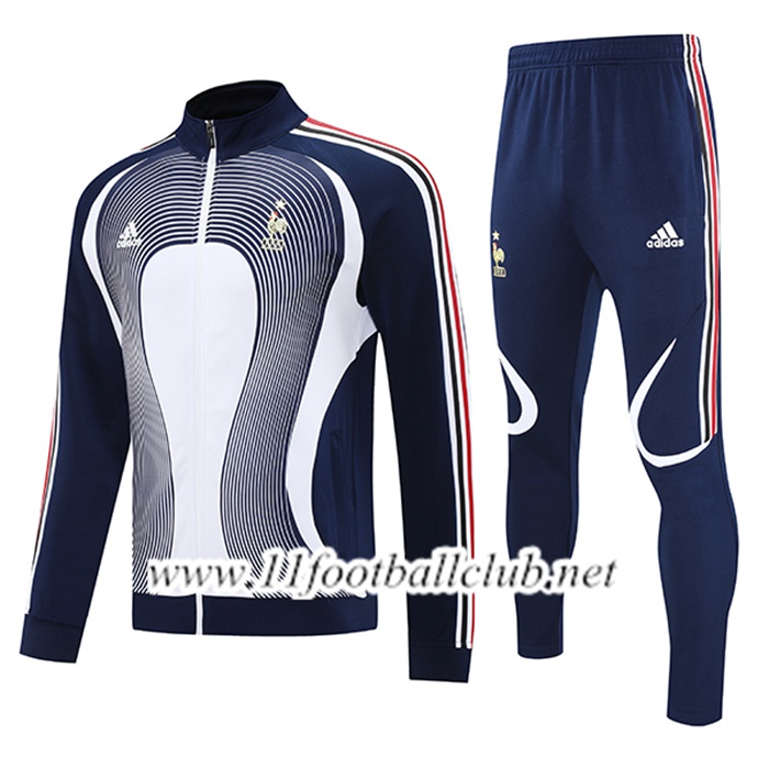 Ensemble Veste Survetement de Foot France Bleu/Blanc/Rouge 2025/2026
