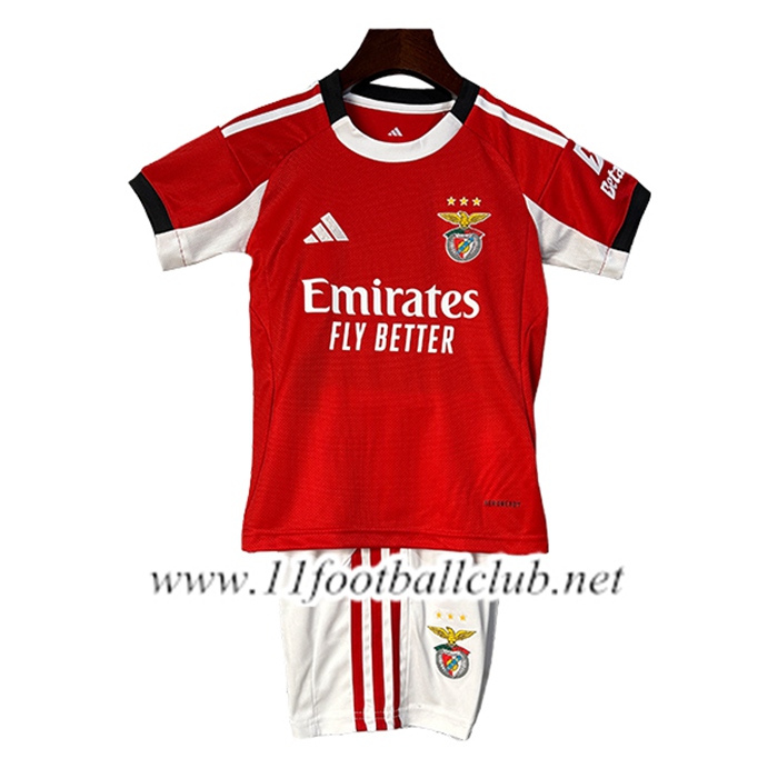 Nouveau Maillot de Foot Benfica Enfant Domicile 2025/2026
