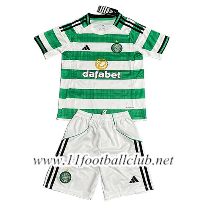 Nouveau Maillot de Foot Celtic FC Enfant Domicile 2025/2026