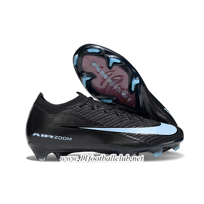 Nike Chaussures AIR Zoom Mercurial Vapor 16 Elite XXV FG Noir/Bleu