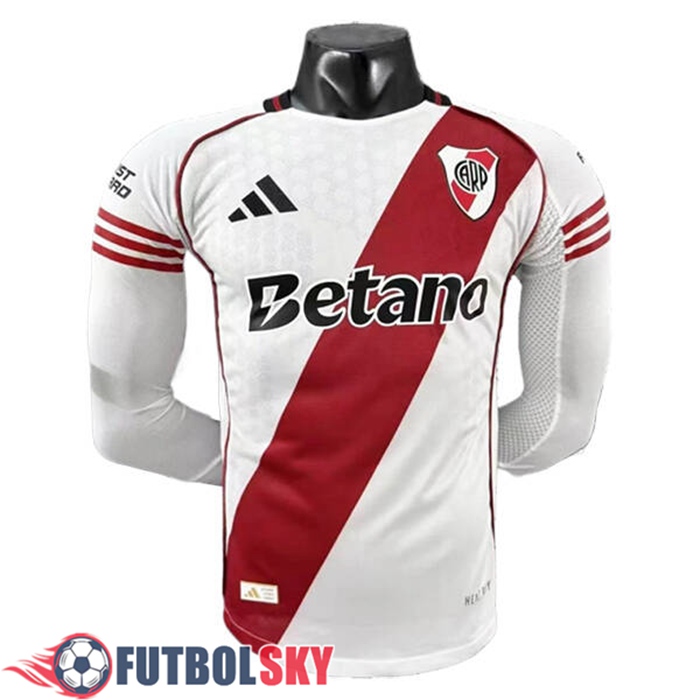 Maillot River Plate Domicile Manches Longues 2025/2026