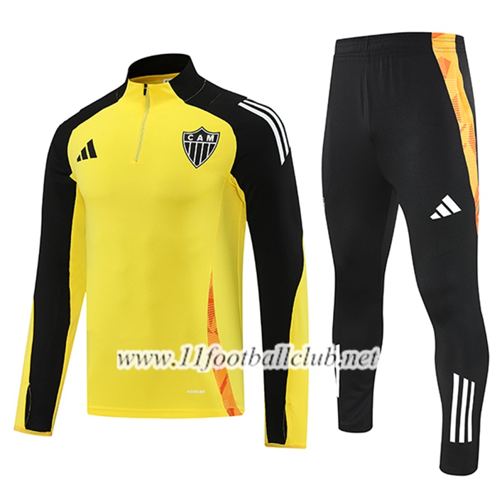 Ensemble Survetement de Foot Atletico Mineiro Jaune/Noir 2025/2026
